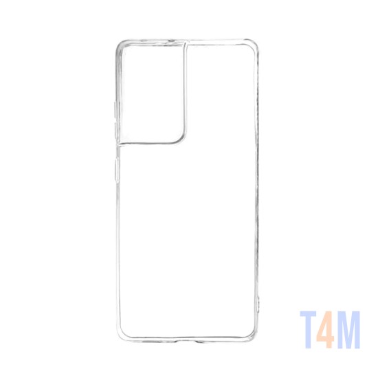 Capa de Silicone Macio para Samsung Galaxy S21 Ultra Transparente